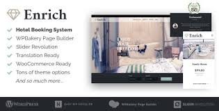 Enrich Hotel Booking Wordpress Theme Travel Wordpress Themes Wordpress Theme Business Wordpress Themes