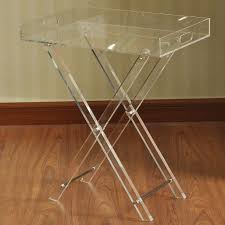 Folding Clear Acrylic Table 19 X 23 In Acrylic Furniture Acrylic Table Decor
