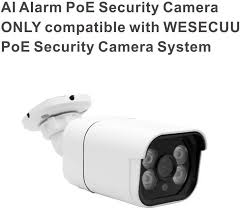 Poe Security Camera For Wesecuu 1080p 8ch Surveillance Nvr System Floodlight Color Night Visio Security Camera Security Cameras For Home Security Camera System