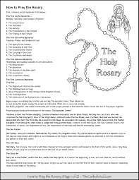 Printable coloring and activity pages are one way to keep the kids happy (or at least occupie. How To Pray The Rosary Coloring Page For Kids Thecatholickid Com