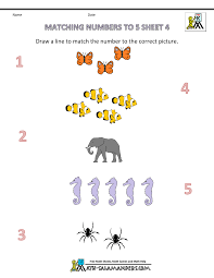 Give your child a boost using our free, printable preschool worksheets. Preschool Math Worksheets Matching To 5