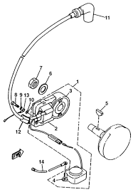 Yamaha ct1 175 electrical wiring diagram schematic 1969 1970 1971 here. 14 Yamaha Kill Switch Wire Yamaha Electrical Parts Yamaha Kt100 Engine Parts 2 Cycle