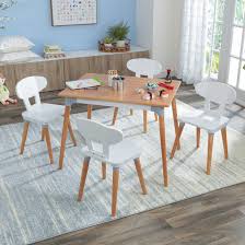 Complete with a plastic resin table and four matching chairs, it's got a seal of approval from more. Kidkraft Kids Rectangular Play Activity Table And Chair Set Reviews Wayfair