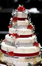 Red Amp White Wedding Cakes Wedding Cake Red Wedding Cake Pictures Silver Wedding Cake