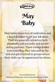 Secret Of A May Baby Kidloland Reveals Amazing Personalities And Qualities About May Baby May Birth Month Quotes Birth Month Meanings Birthday Month Quotes