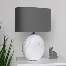 A wide variety of gray table lamp options are available to you, such as design style, application, and certification. White Marble Table Lamp With Grey Shade Melody Maison Lighting Light Lamp Marble Marbledecor White Marble Table Lamp White Marble Table Marble Table