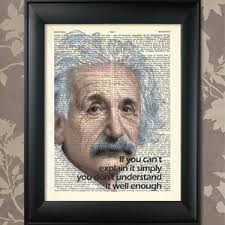 Albert Einstein Quote Design Printed