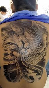Nhất là hình xăm cá chép đơn giản đang rất được ưa chuộng và yêu thích. Hinh XÄƒm Dan Tattoo Kin LÆ°ng Ca Chep Tráº¯ng Ä'en 34x48cm