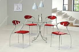 Round Table And Four Chairs In Stylish Kitchen Dining Set Stylishl Contemporary Dining Chair Design Glass Round Dining Table Modern Round Glass Kitchen Table