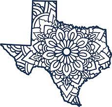 Download Texas Mandala By Baileymincer Silhouette Crafts Texas Tattoos Cricut Projects Vinyl