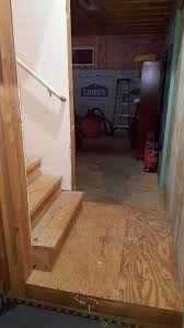 The stairs to the basement are wood and open in the back, and we're wondering if that is causing the problem. Moving Load Bearing Wall Beside Basement Stairs Doityourself Com Community Forums