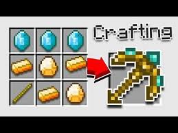 How To Craft A 30 000 God Pickaxe Minecraft Pe Crafting Recipe Crafting Recipes Minecraft Minecraft Pe