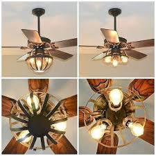 Most industrial ceiling fans are backed with a lifetime warranty for the motor, and some can go for even 15 years for its warranty. Diy Industrial Ceiling Fan With Garden Planter Cage Lights Industrial Ceiling Fan Ceiling Fan Diy Ceiling Fan Makeover
