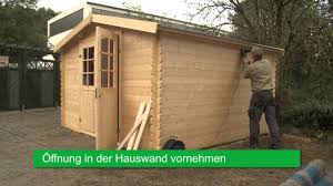 Gartenhaus Fenster Montage Wolff Finnhaus Youtube