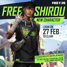 This promo is free without the need for topup. Shirou Is A New Character Who Will Be Garena Free Fire Facebook