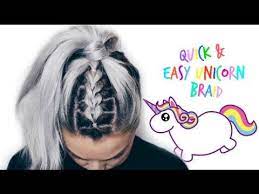 Unicorn Braid Pull Through Braid Tutorial Lovefings Unicorn Braid Pull Through Braid Braided Hairstyles Tutorials