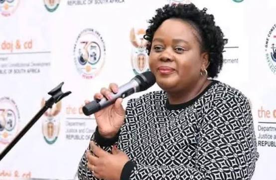 BREAKING NEWS: JUSTICE MINISTER DEFENDS FOREIGN NATIONALS . . Minister of Justice Mamoloko Kubayi South Africa ls abroad are facing backlash as result of protests against other nationals in the country. She