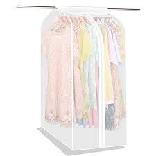 Learn how to pack your hanging clothes with a wardrobe box for an upcoming move. Large Peva Translucent Clothing Dustproof Cover Wardrobe Hanging Storage Bag Garment Bags For Closet Storage Wardrobe Closet For Hanging Clothes With Magic Tape And Zipper Buy Online In Guam At Guam Desertcart Com Productid