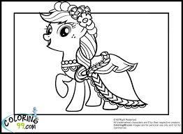 My Little Pony Applejack Coloring Pages | Team colors