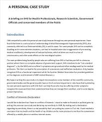 Personal Case Study Example Case Study Format Case Study Template Case Study