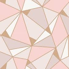 Apex Geometric Wallpaper Rose Gold Fine Decor Fd41993 Geometric Wallpaper Rose Gold Geometric Wallpaper Gold Geometric Wallpaper