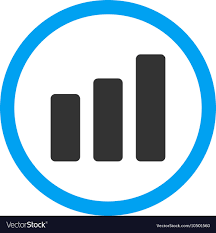 Bar Chart Increase Flat Rounded Icon