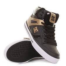 Black And Gold High Tops Mens Dc Spartan High Black Gold Hi Top Shoes Size 12 Amazon Co Uk Shoes Bags Stinky Shoes Dc Shoes Cute Shoes