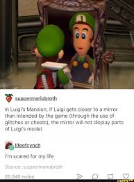 Luigis mansion gecko cheat codes. In Luigi S Mansion If Luigi Gets Closer To A Mirror Than Intended By The Game Through