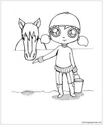 Consequently, choose the horse coloring pages for many decorations and themes will be a great idea. Girl Care Horse Coloring Pages Horse Coloring Pages Coloring Pages For Kids And Adults