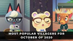 Most Popular Villagers For October 2020 In Animal Crossing New Horizons