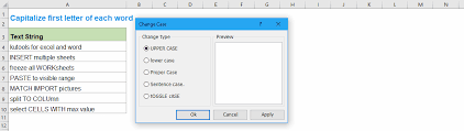 How To Capitalize First Letter Only Or First Letter Of Each Word In Excel