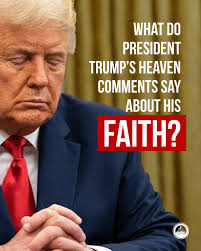 US President Donald Trump has made a candid remark about his spiritual  journey. Speaking to press aboard Air Force One