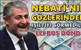 Bakan Nebati, yine eli boş döndü!