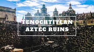 Cortés and the spanish began to build a new city on top of the ruins of tenochtitlan, which eventually became mexico city. Tenochtitlan Aztec Ruins In The Heart Mexico City Youtube