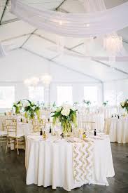 Journal Gold Wedding Reception Tent Wedding Chevron Table