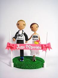 Marathon Coureurs Theme Personnalise Wedding Cake Topper Wedding Cake Topper Runners Custom Wedding Cake Toppers Wedding Cake Toppers