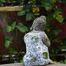 Teresa's collections frog garden ornaments with solar powered lights, waterproof resin garden statue outdoor figurines for patio lawn yard decorations, 17cm 4.3 out of 5 stars 251 £15.99 £ 15. Buddha Statue Large 46cm Garden Ornament Outdoor Chinese Style Blue And White Porcelain Garden Outdoor Indoor Courtyard Balcony Deco Amazon Ae