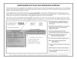 It is not the official record of your registration, which is retained by the voter registration office in the county of your residence. Understanding Your Texas Voter Registration Certificate Disability Rights Texas