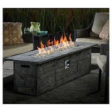 Bungalow 72 Quot Long Gas Fire Table Rectangle Bond Target Fire Table Fire Pit Patio Gas Fire Table