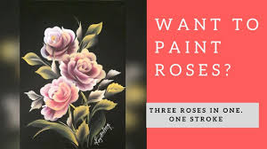 Hope you will like this drawing and let me know if you were able to recreate it. One Stroke Painting Yellow Rose Acrylic Painting Paintingtube