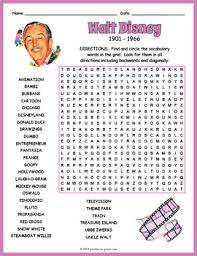 Ring in the new year with this collection of crossword puzzles and word search games designed for children and adults. Walt Disney Word Search Puzzle Worksheet Activity By Puzzles To Print