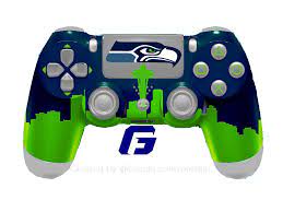 Check Out All My Nfl Ps4 Controller Concept Seattle Seahawks Design Seahawks Playstation Nfl Seattle Sea Game Room Design Ps4 Controller Gaming Products