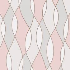 Fine Decor Apex Wave Pink Wallpaper Fd42172 Retro Wallpaper Geometric Wallpaper Green Geometric Wallpaper Rose Gold Pink Geometric Wallpaper
