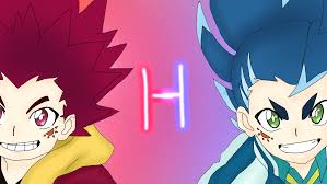 Beyblade Burst Sparking Hikaru And Hyuga In 2020 Beyblade Characters Anime Beyblade Burst
