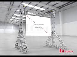 Our truss displays are designed with premium aluminum truss. Tourgo Outdoor Led Screen Support Truss Led Display Truss Youtube
