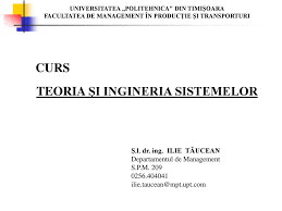 Mai multe despre facultatea de management in productie si transporturi un model cv este foarte important pentru a crea o candidatura perfecta, pentru obtinerea unui interviu sau chiar a unui loc de munca. Teoria Si Ingineria Sistemelor Ppt Katebasma