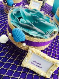 Under The Sea Mermaid Candy Table Laniisthree Candy Theme Birthday Party Mermaid Theme Birthday Mermaid Birthday Cakes