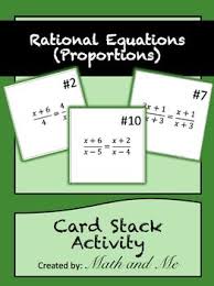 Fir This Activity I Like To Have Students Work In Groups Of 3 4 You Will Need To Print One Set Of Cards For Each Group Teaching Algebra Activities Equations
