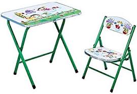 Jn Children S Study Desk Kids Simple Folding Table And Chair Baby Cartoon Portable Activity Table Study Ta In 2020 Kids Study Table Study Table And Chair Study Table