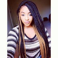Mixed Black And Blue Box Braids Box Braids Love The Size And The Colour Mix Black Box Braids Single Braids Hairstyles Colored Box Braids